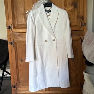 Jcrew White wool topcoat